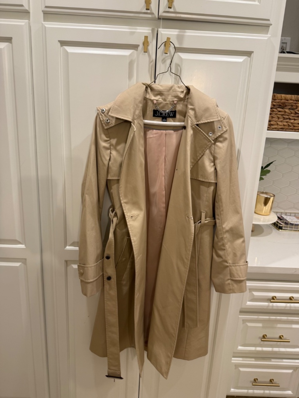 J Crew Icon Trench Coat - size 6 - Picture 4 of 9